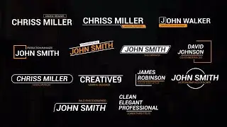 Clean Lower Thirds Motion Graphics Templates