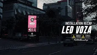 DRM pasang LED OUTDOOR untuk VOZA premium office