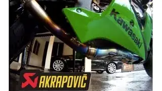 2012 Kawasaki zx10r titanium headers + akrapovic titanium can & link pipe
