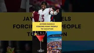 Jayden Daniels Forcing Many People To Vacation #nfl #vacation #sports
