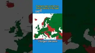 Trying to get a sub from every country in Europe #trying #getsubs #from #everycountry #europe #map