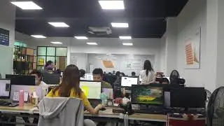 10 Min   Busy Open Office   Green Screen Virtual Video Background   ZOOM   NO COPYRIGHT 1