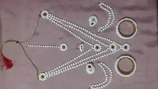 Halwa jewellery making ⚜️🌺 हलव्याचे दागिने 🎀#shorts #diy #jewellery