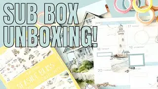 Planything Subscription Unboxing & Plan With Me | Washi, Sticker Book & Accessories | Simply Layout
