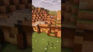 Starter House Roof Building  #minecraft #minecraftbuilding #gaming