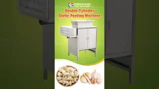 Peel Garlic in Seconds! 🔥 Automatic Garlic Peeling Machine Demo #garlicpeeling