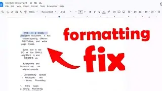 How to Fix Google Docs Formatting Issues | Adjust Layout & Spacing | 2025
