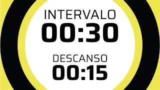 #CRONOMETRO de 30 minutos | #Intervalos de 30 segundos con 15 segundos de descanso | Sin música