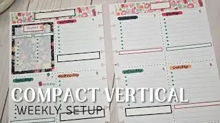 Plan With Me | Compact Vertical | Decorative Planning | Functional Planning 