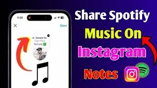 Share Spotify Music on Instagram Notes in SECONDS