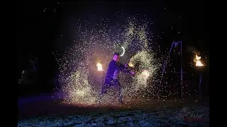 Shay artiste de feu, &eacute;chassiers, jongleurs lumineux LED pour spectacle de feu, Fire Show &agrave; Bordeaux