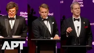 СМОТРЕТЬ | Макрон, Майли и Скотт Бессент в центре внимания на церемонии вручения наград Atlantic ...