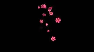 Green Screen flowers Fall Video, flowers Falling Animation