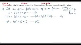 Theorem 1.3 Let p be  a prime number. If p divides a2 then p divides a where a is a positive integer