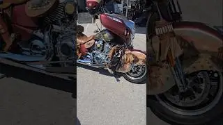 A Pair of Custom Indian Trikes #bikefest #leesburg #indian #bikeweek