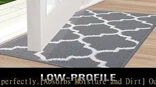 OLANLY Indoor Door Mat, 32x20, Non-Slip Absorbent Resist Dirt Entrance Mat, Washable Low-Profile In