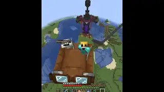 Building a town in Minecraft with friends...