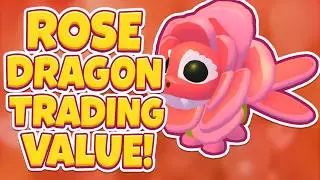 ROSE DRAGON TRADING VALUE IN ADOPT ME! VALENTINE'S UPDATE! 🥰❤️😍