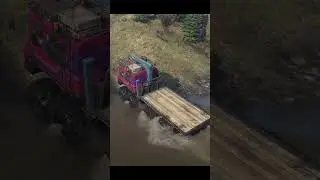 When your #truck lost its balance #snowrunner #pcgaming #offroad #offroadsimulator #gameplay