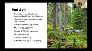 Skogswebinar #5 - Andrea  Andersson Tay (V&auml;nsterpartiet)