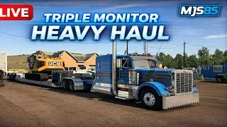 INSANE Heavy Haul on Triple Monitors 🚛 | Custom Peterbilt | ATS LIVE