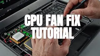 How To Replace or Clean the Laptop CPU Fan Tutorial / hp pavilion 15'
