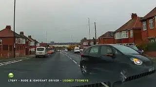 Driver pulls out then tells camera car driver to do one