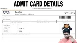 Admit card for nata 2022 exam | Lingesh Ashwin | Architecture Tamil |