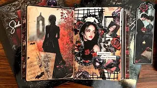 ASMR Gothic Journal | Shadows of the Lost Heart | Collage Part 7 | Using Scrap Paper