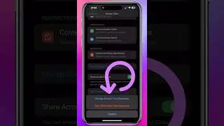 How to Change Screen Time Passcode on iPhone (Quick and Easy!) #shorts #shortvideo #iphone