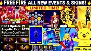 Galactic Bunny Bundle Token Tower 💯 || Angelic Pant Return Confirm Date 2025 🔥 Free Fire New Event