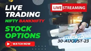 Live Trading 30 August | Live trading Banknifty Nifty Stock options | option scanner live.