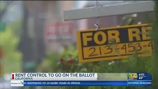 Rent control to be on upcoming ballot