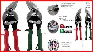 Great product -  MIDWEST Aviation Snip Set - Left and Right Cut Offset Tin Cutting Shears with Forge