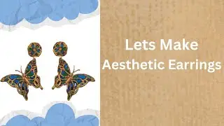Aesthetic Glass Painted Earrings 😀@ArtisticAccord#shorts #shortvideo #shortsviral #diy #jewellery  