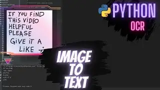 Python | image to text , Fotoğrafı Yazıya Çevirme