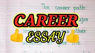 Essay on career//write an essay about career in english