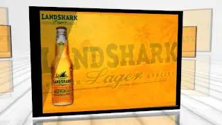 Landshark Lager Qality Beer Bar Stretched Canvas Print Sign