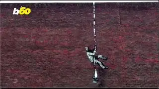 Prison Break Banksy! Elusive Artist New Work on Side of Prison Wall!