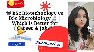 BSc Biotechnology vs BSc Microbiology 🔬 | Which is Better for Career & Jobs?#trending #viral