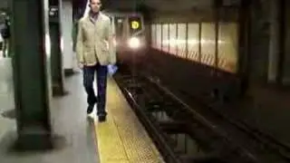 R-40 Entering Wrong Rail at Lexington Avenue/59 Street