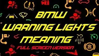 BMW Warning Lights Meaning Full Screen