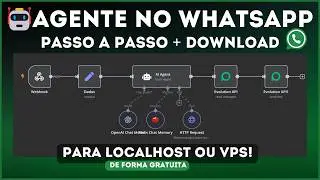 N8N + WhatsApp: Responda Mensagens utilizando um Agente de IA! (Tutorial F&aacute;cil para Iniciantes 2025)
