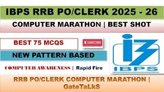 Computer Marathon | IBPS RRB PO/Clerk Computer Marathon | IBPS RRB Computer One Shot | TOP 75 MCQ