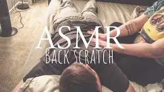 ASMR Back Tickling *Relaxing Fabric Sounds*