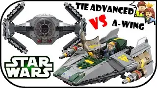 LEGO Star Wars 75150 Vader's TIE Advanced vs  A-Wing Starfighter Review - BrickQueen