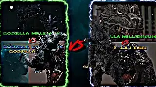 GODZILLA MILLENNIUM 2000 VS GODZILLA LEGENDARY & GODZILLA HEISEI