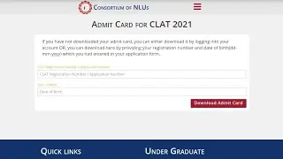 CLAT Admit Card 2021 Released at consortiumofnlus.ac.in, Know Steps to Download Hall Tickets Here