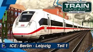 ICE: Berlin - Leipzig (Part 1) | Train Simulator Classic | ICE4 3D Train | Berlin-Leipzig | 🔊ANNO...