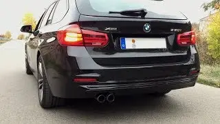 2018 BMW F31 330i xDrive 252 HP stock exhaust sound | fly by | launch